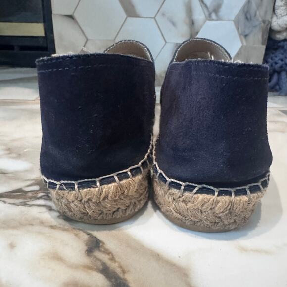 Cervera Women's Navy Blue Suede Lucky Horseshoe Espadrilles Size 10 Casual - Picture 7 of 12
